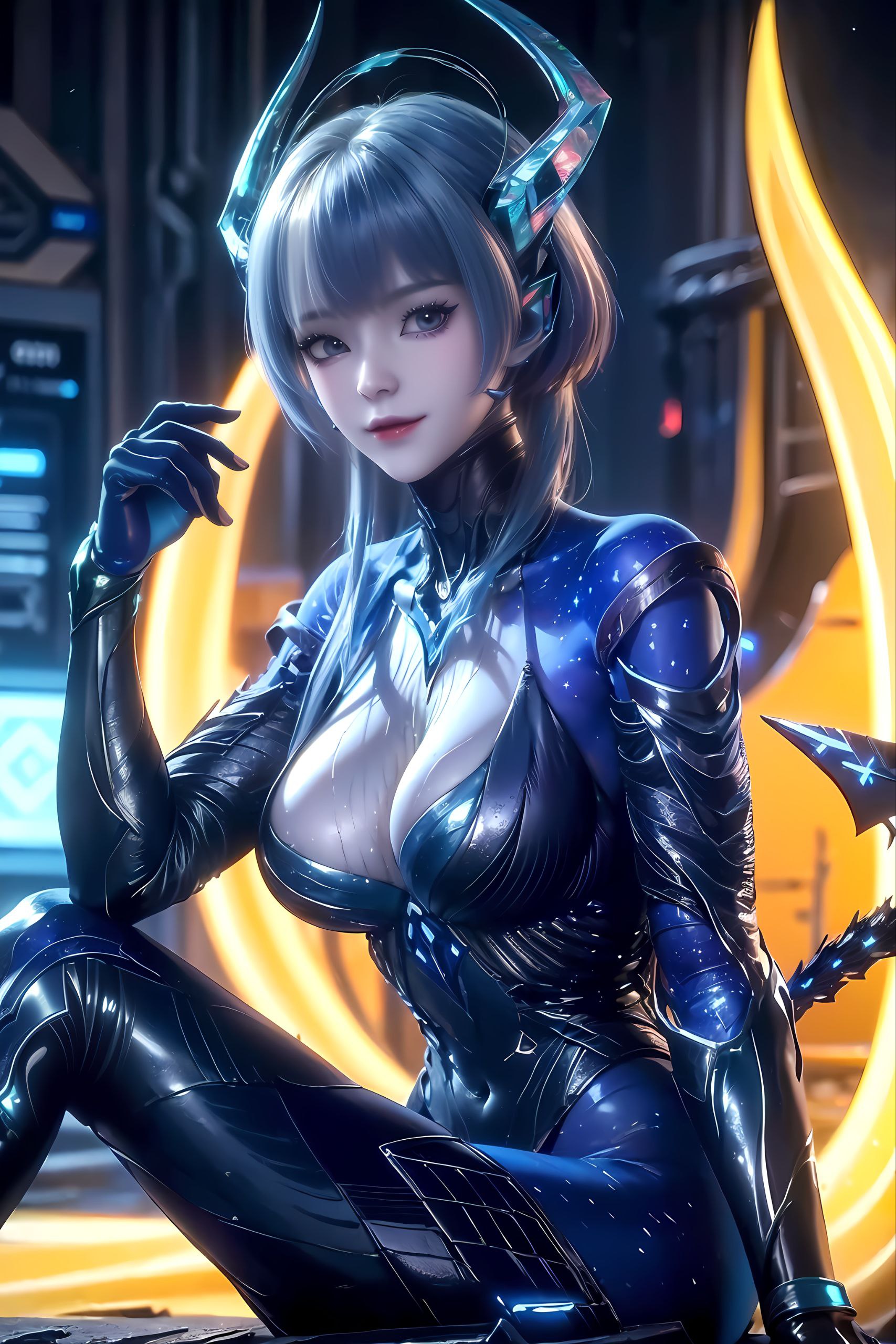 展现出她独